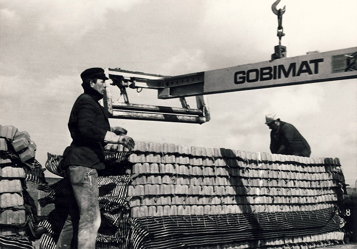 Verladung von Betonmatten