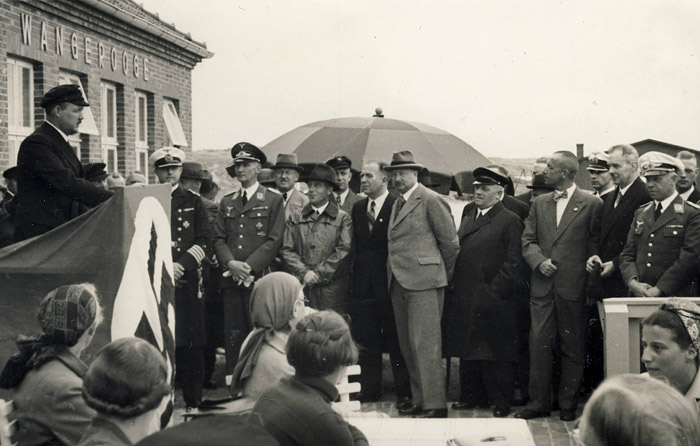 Einweihung des Luftbahnhofs Wangerooge