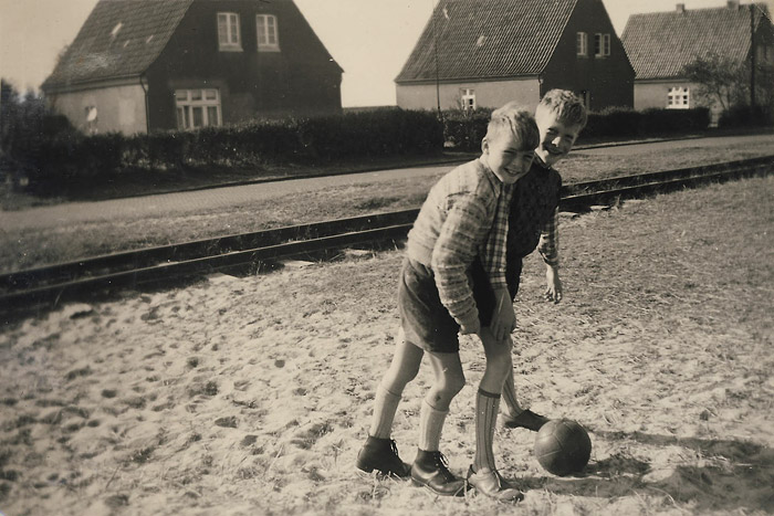 Fu&szlig;ballspiel in den D&uuml;nen