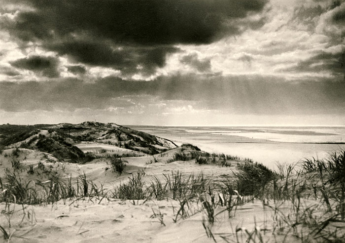 Wolkenstimmung &uuml;ber den D&uuml;nen