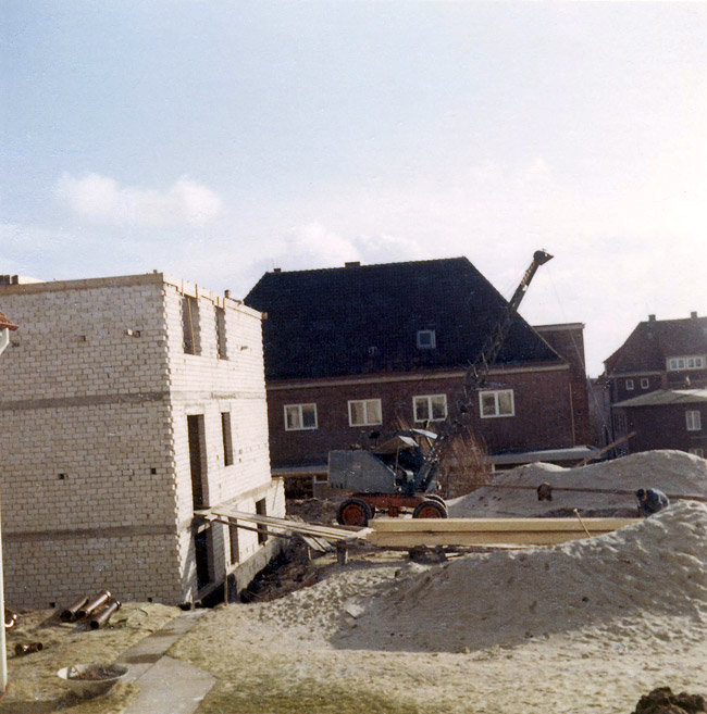 Bau der Villa D&uuml;ne