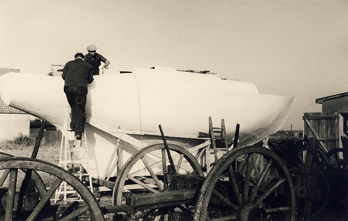 Bau des Segelboots &raquo;Slocum&laquo;