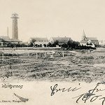 Inseldorf von den Salzwiesen aus gesehen