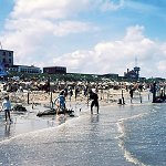 Hauptstrand im Sp&auml;tsommer